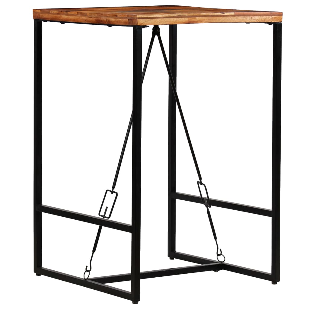 vidaXL Bar Table Solid Reclaimed Wood 70x70x106 cm 4