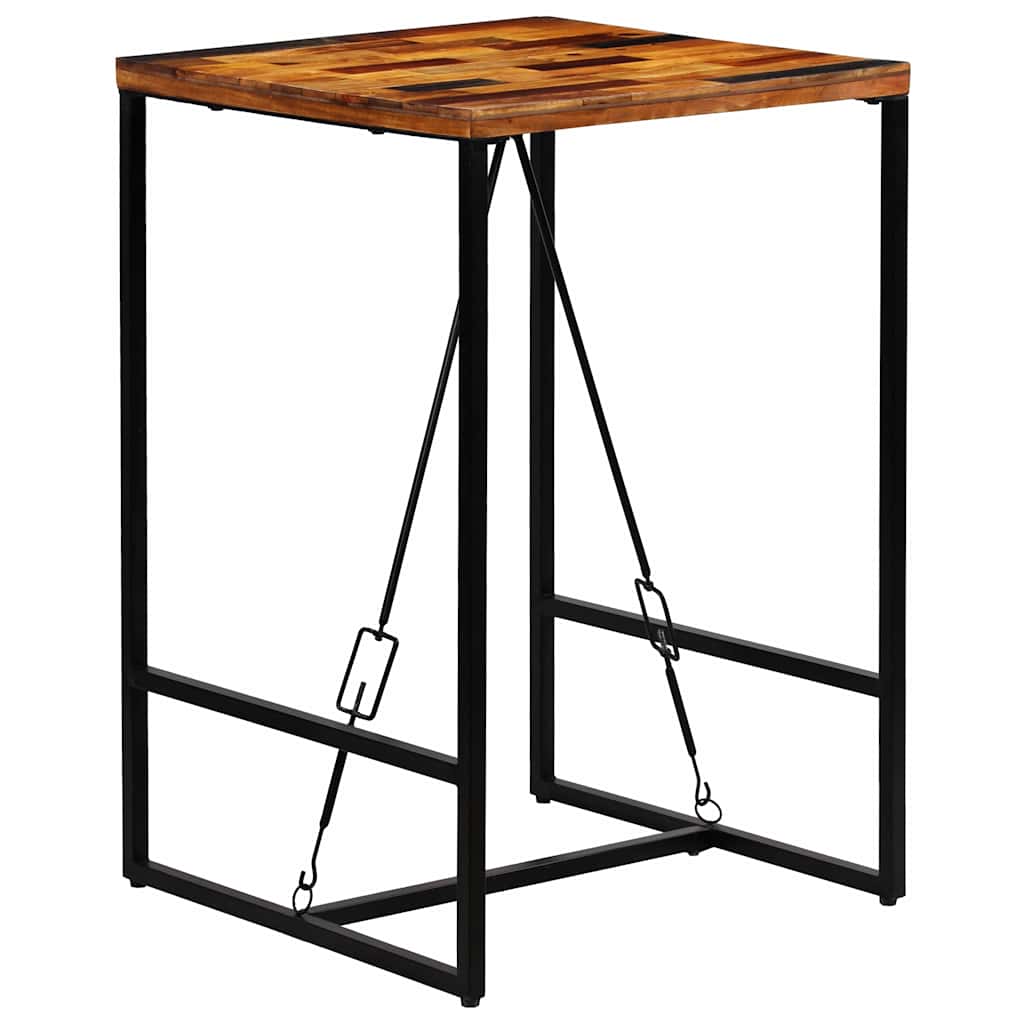 Bar Table Solid Reclaimed Wood 70 cm 70 cm