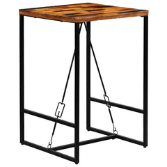 Bar Table Solid Reclaimed Wood 70 cm 70 cm