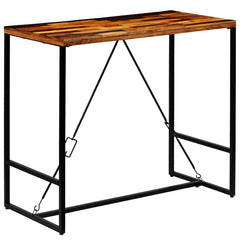 Bar Table Solid Reclaimed Wood 120 cm 60 cm