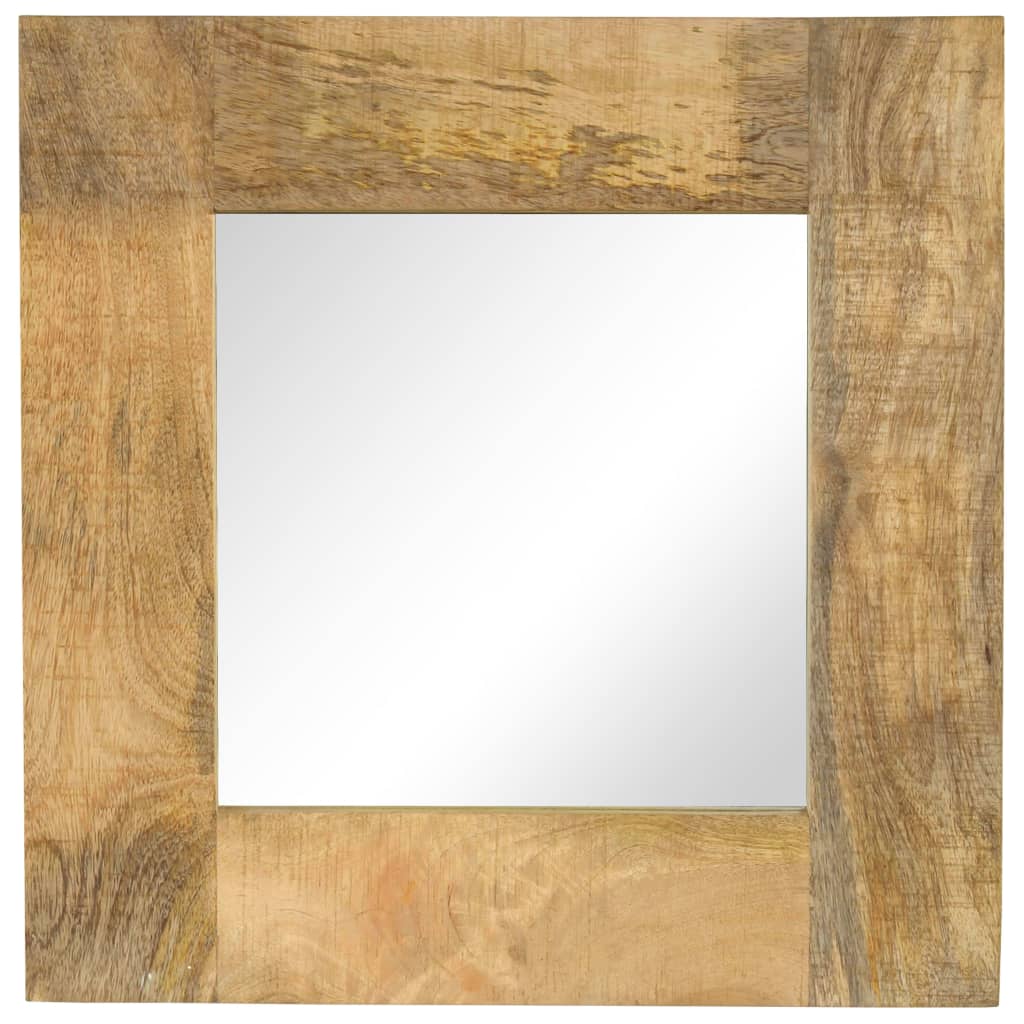 Mirror Solid Mango Wood 50 x 50 cm