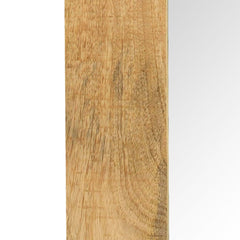vidaXL Mirror | Natural Wood | Solid mango wood frame, Glass | 50x50 cm 4