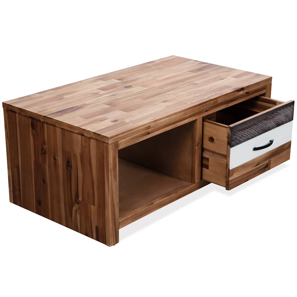 246043 vidaXL Coffee Table Solid Acacia Wood 90x50x37,5 cm 4
