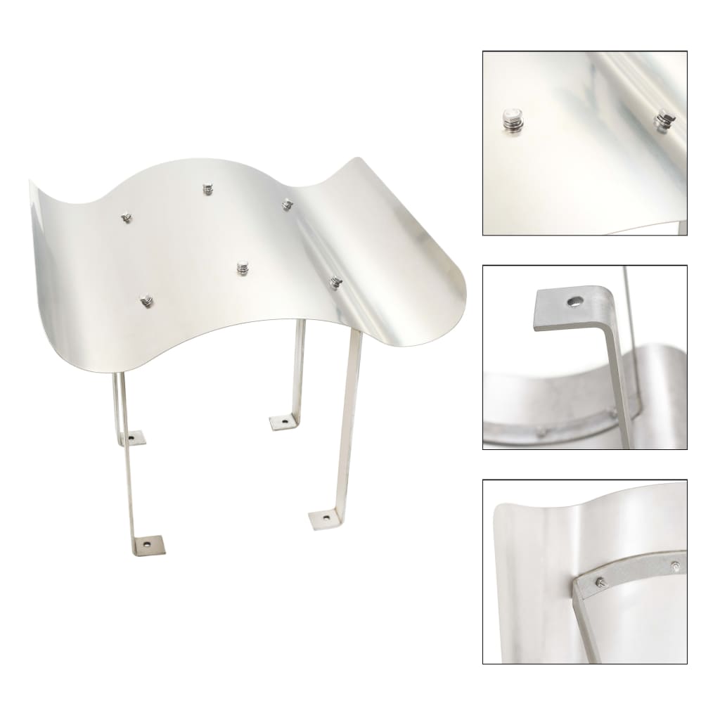 Chimney Cowl Stainless Steel 60 cm 38 cm 60 cm