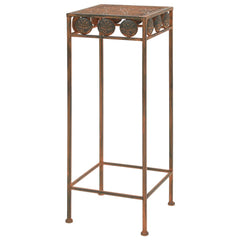 245928 vidaXL Plant Stand Set 3 Pieces Vintage Style Metal Rusty 3