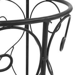 vidaXL Umbrella Stand | Black | Metal | Medium | Decorative Inlays 5