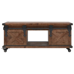 246119 vidaXL Coffee Table Solid Fir Wood 91x51x38 cm Brown 2