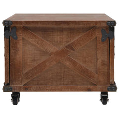 246119 vidaXL Coffee Table Solid Fir Wood 91x51x38 cm Brown 3