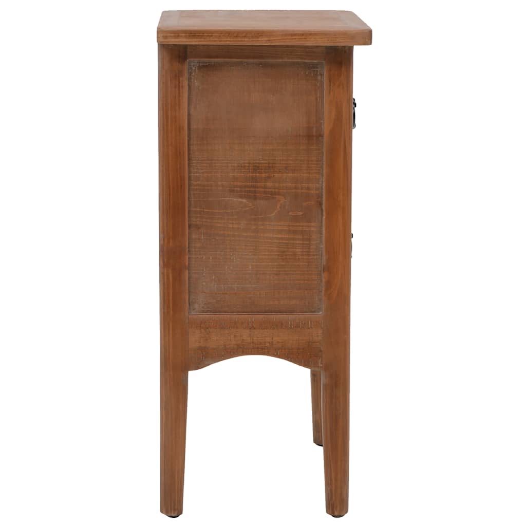 vidaXL Bedside Cabinet Solid Fir Wood 40x29x68 cm Brown 4