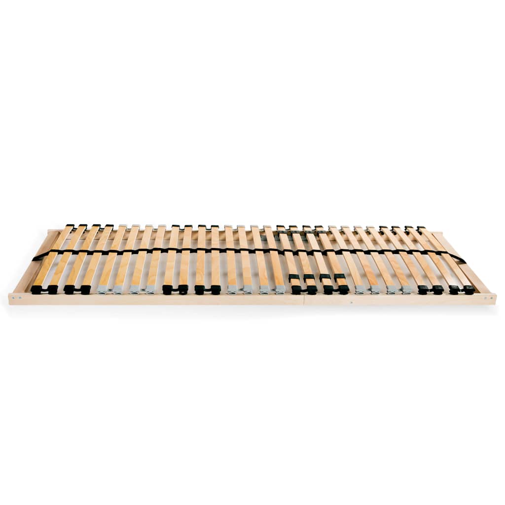 vidaXL Slatted Bed Base without Mattress with 28 Slats 7 Zones 90x200 cm 2