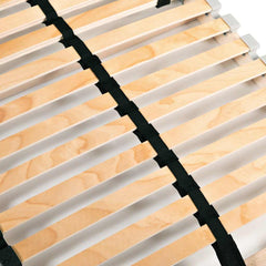 Slatted Bed Base with 28 Slats 7 Zones Length 200 cm 90 cm Fixed
