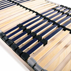 Slatted Bed Base with 42 Slats 7 Zones Length 200 cm 90 cm Fixed