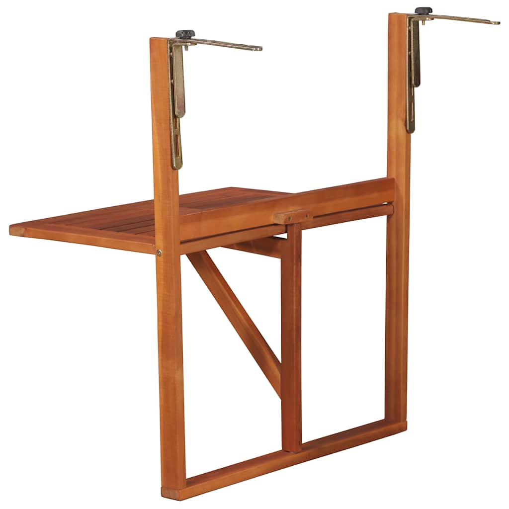 44118 vidaXL Hanging Balcony Table 64,5x44x80 cm Solid Acacia Wood 3