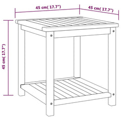 44128 vidaXL Side Table Solid Acacia Wood 45x45x45 cm 6