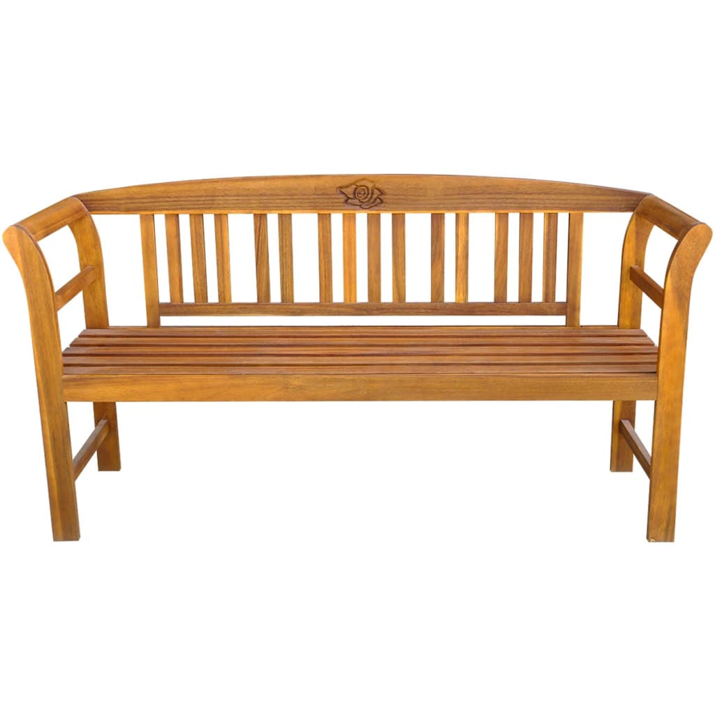 44131 vidaXL Garden Bench 157 cm Solid Acacia Wood 2