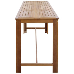 vidaXL Bar Table Solid Acacia Wood 150x70x105 cm 5
