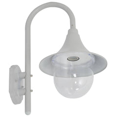vidaXL Outdoor Wall Light | White | Aluminium and PVC | Medium 3