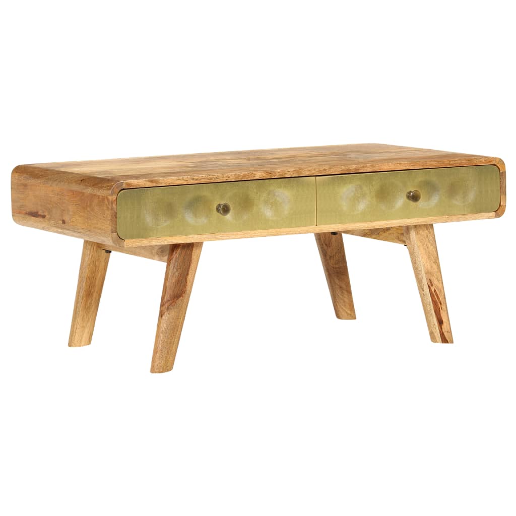 246344 vidaXL Coffee Table Solid Mango Wood 90x50x40 cm 2