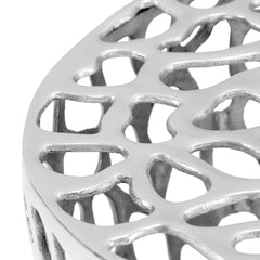246513 vidaXL Coffee Table Casted Aluminium 70x30 cm Silver 3