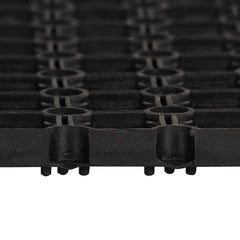 vidaXL Doormat | Black | 100% Rubber | 80x120 cm | Anti-Fatigue Mat 2