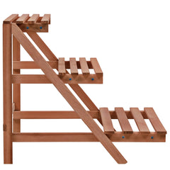 vidaXL Plant Stand | Brown | Solid Cedar Wood | Medium | Durable | Plant Stand 2