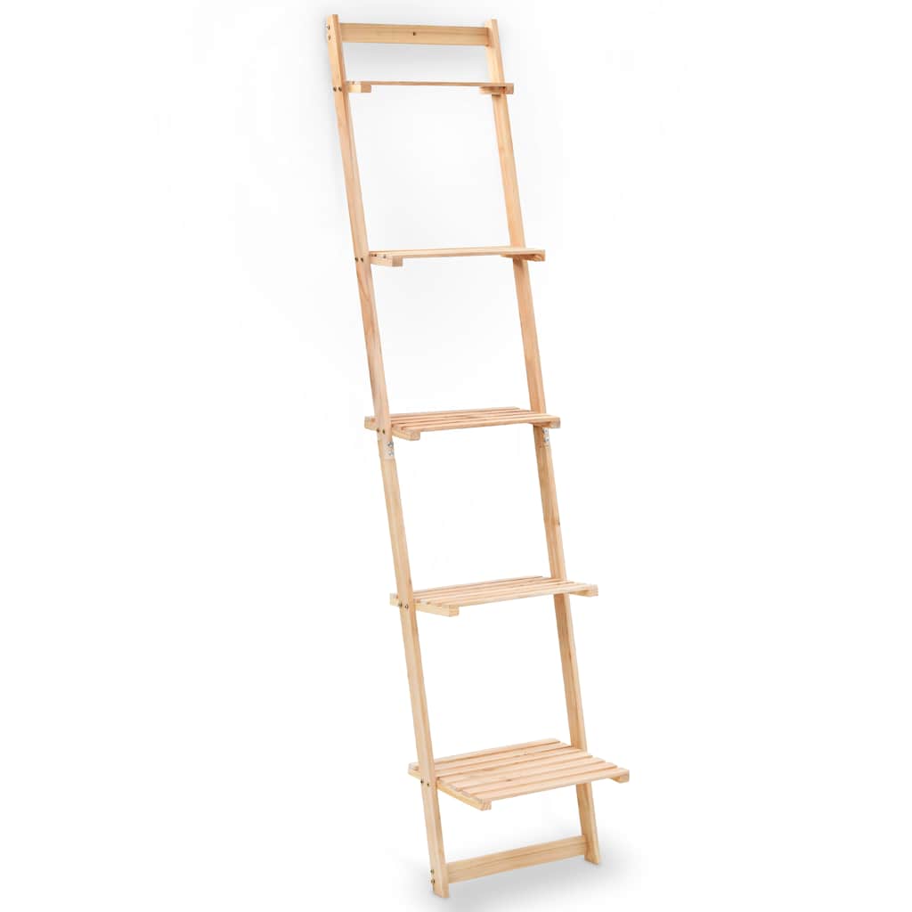 246438 vidaXL Ladder Wall Shelf Cedar Wood 41,5x30x176 cm 1