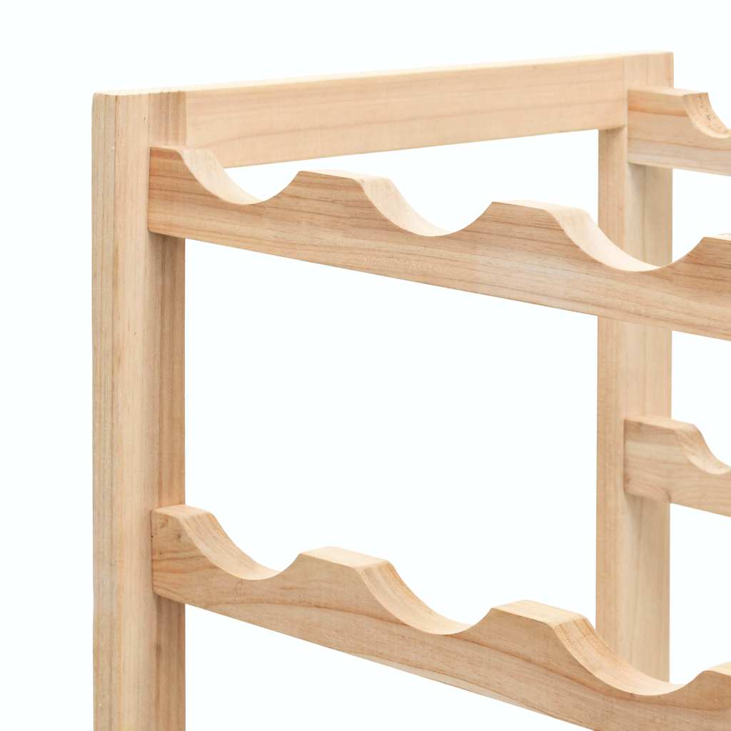 vidaXL Wine Rack Cedar Wood 57.5x28x102 cm 5