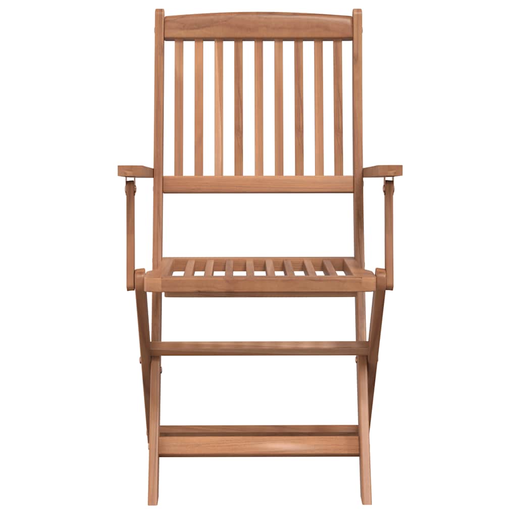 vidaXL 5 Piece Folding Outdoor Dining Set Solid Acacia Wood 5