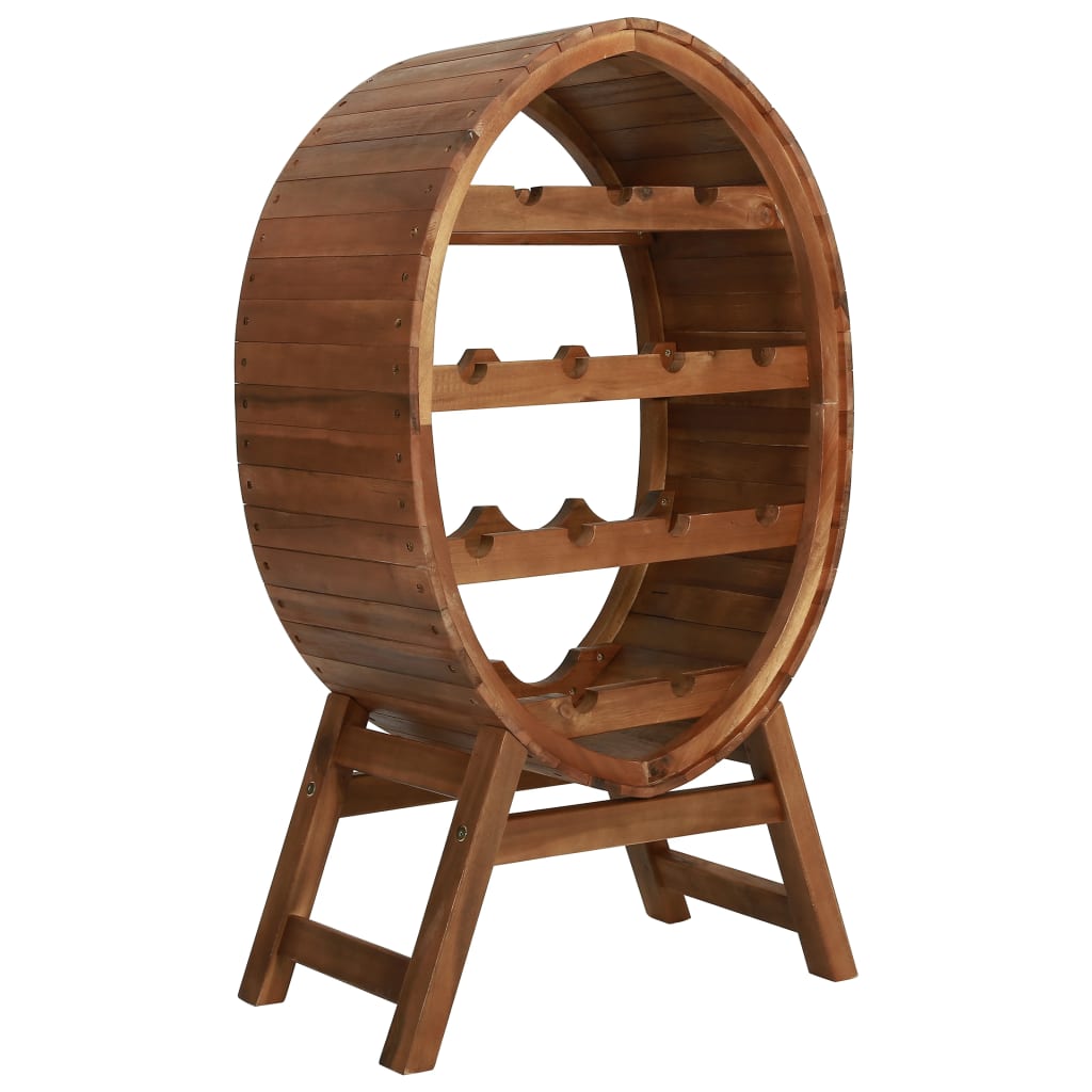 vidaXL Wine Rack 13 Bottles Solid Acacia Wood 1