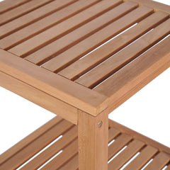 246500 vidaXL 4-Tier Bathroom Storage Rack Solid Teak 42x42x165 cm 4