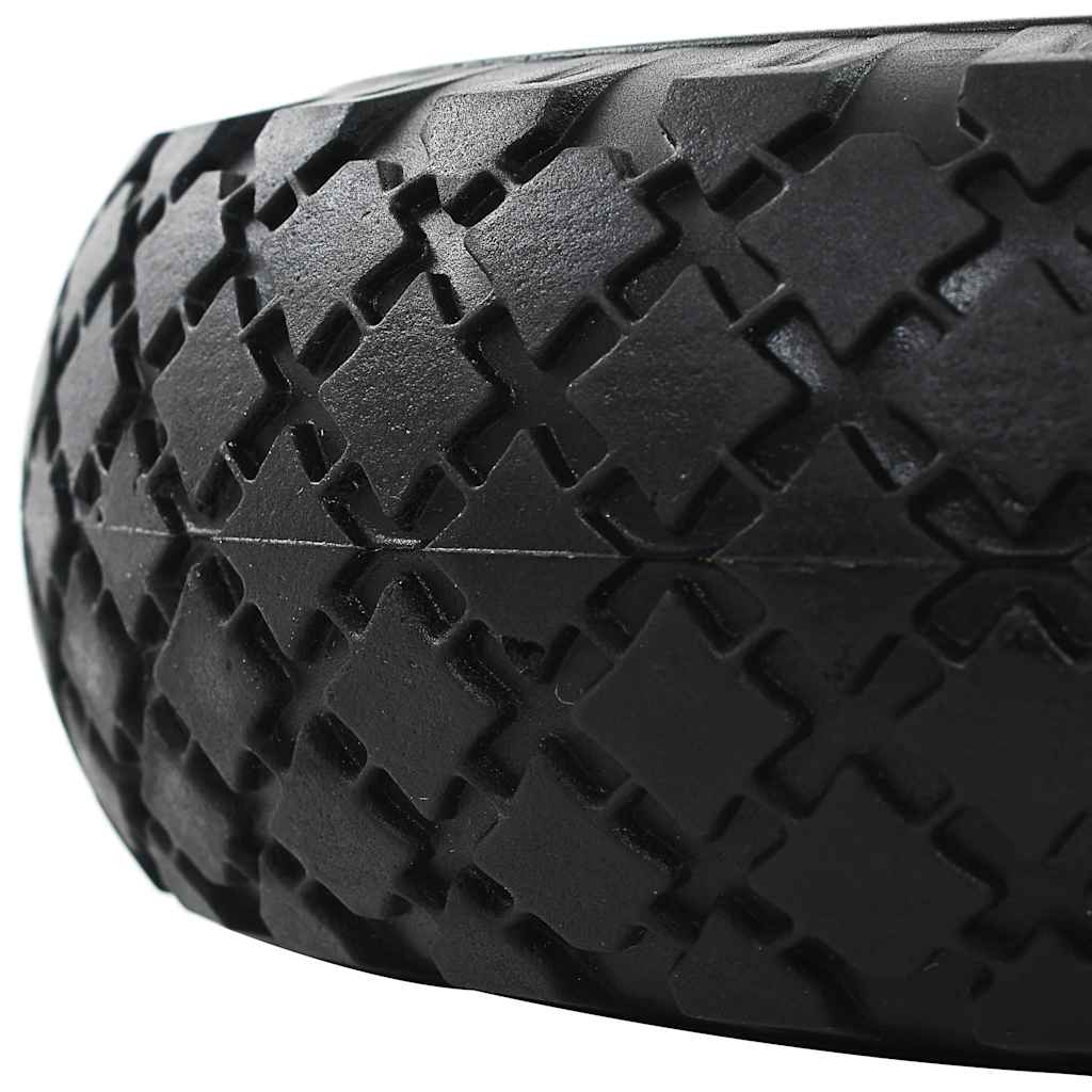 vidaXL Sack Truck Wheels 2 pcs Solid PU 3.00-4 (260x85) 4