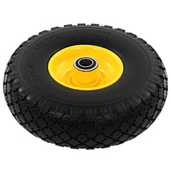 vidaXL Sack Truck Wheels 2 pcs Solid PU 3.00-4 (260x85) 3