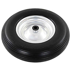 vidaXL Wheelbarrow Wheel with Axle Solid PU 4.00-8 390 mm 2