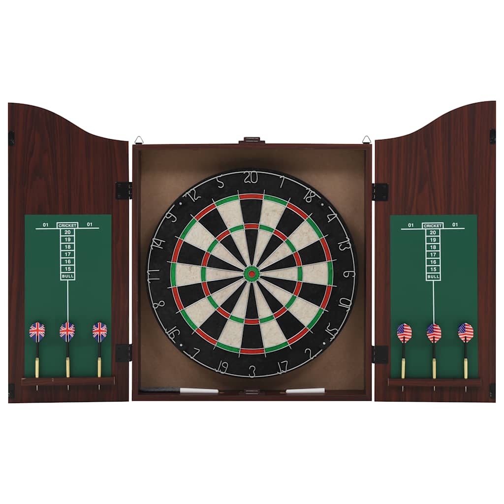 vidaXL Professional Dart Set with Dartboard and Cabinet Sisal Steel 1