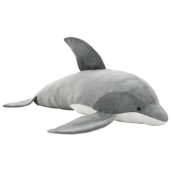 vidaXL Dolphin Cuddly Toy Plush Grey 2