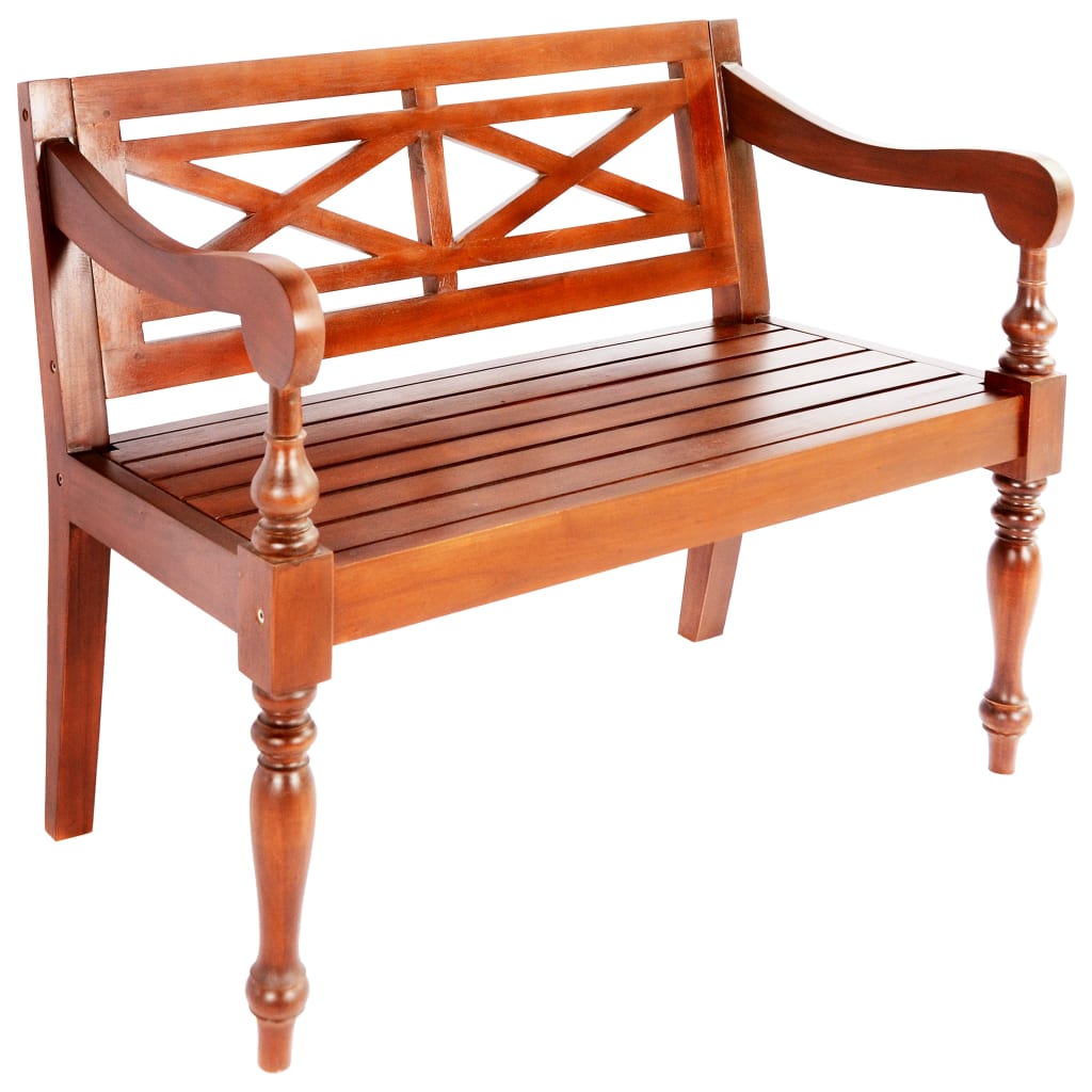 vidaXL Bench | Dark Brown | Solid mahogany wood | Standard | Durable 1