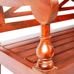 vidaXL Bench | Dark Brown | Solid mahogany wood | Standard | Durable 5