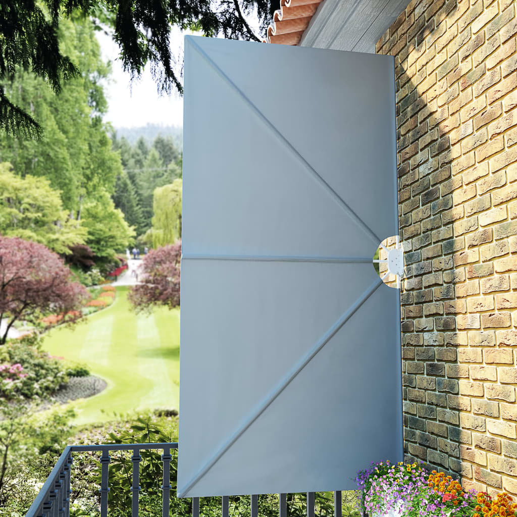 vidaXL Collapsible Terrace Side Awning Grey 300x150 cm 4