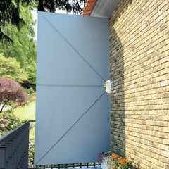 44566 vidaXL Collapsible Terrace Side Awning Grey 400x200 cm 4