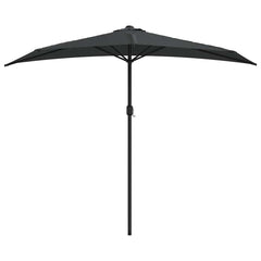 vidaXL Garden Parasol | Anthracite | Polyester, Aluminium, Steel | 270x144 cm 3