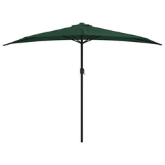 vidaXL Garden Parasol | Green | Polyester fabric and aluminium frame | Large 3