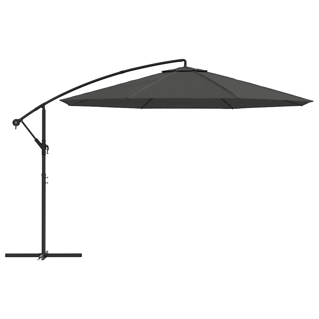 vidaXL Cantilever Garden Parasol with Aluminium Pole 350 cm Anthracite 3
