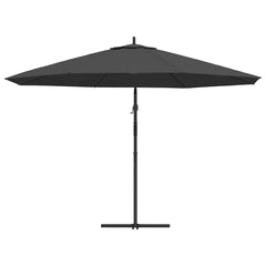 vidaXL Cantilever Garden Parasol with Aluminium Pole 350 cm Anthracite 5