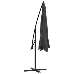 vidaXL Cantilever Garden Parasol with Aluminium Pole 350 cm Anthracite 6
