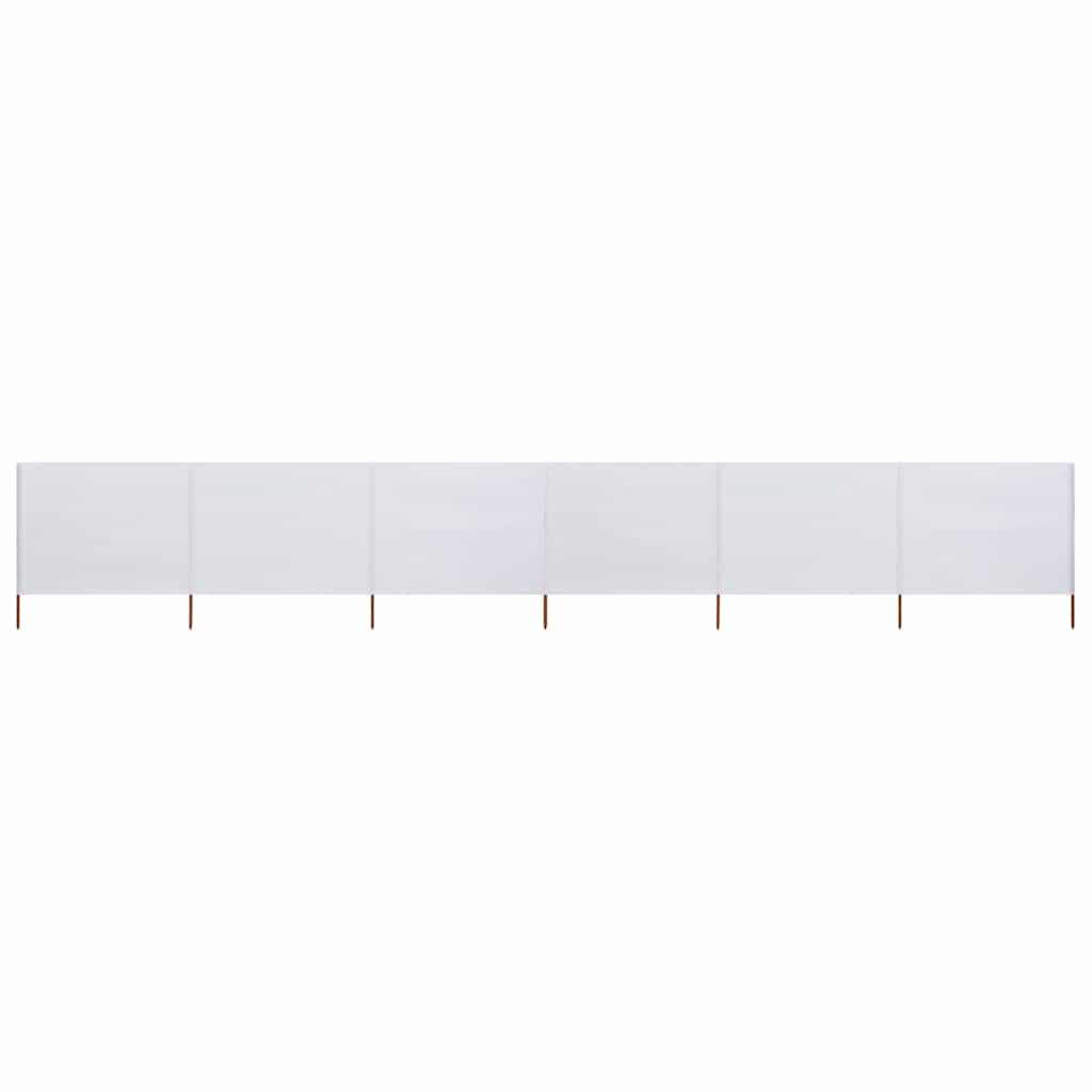 vidaXL Wind Screen | White | Non-woven fabric, wooden pole | 800 x 80 cm 2