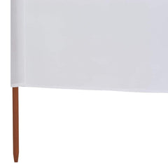 vidaXL Wind Screen | White | Non-woven fabric, wooden pole | 800 x 80 cm 5