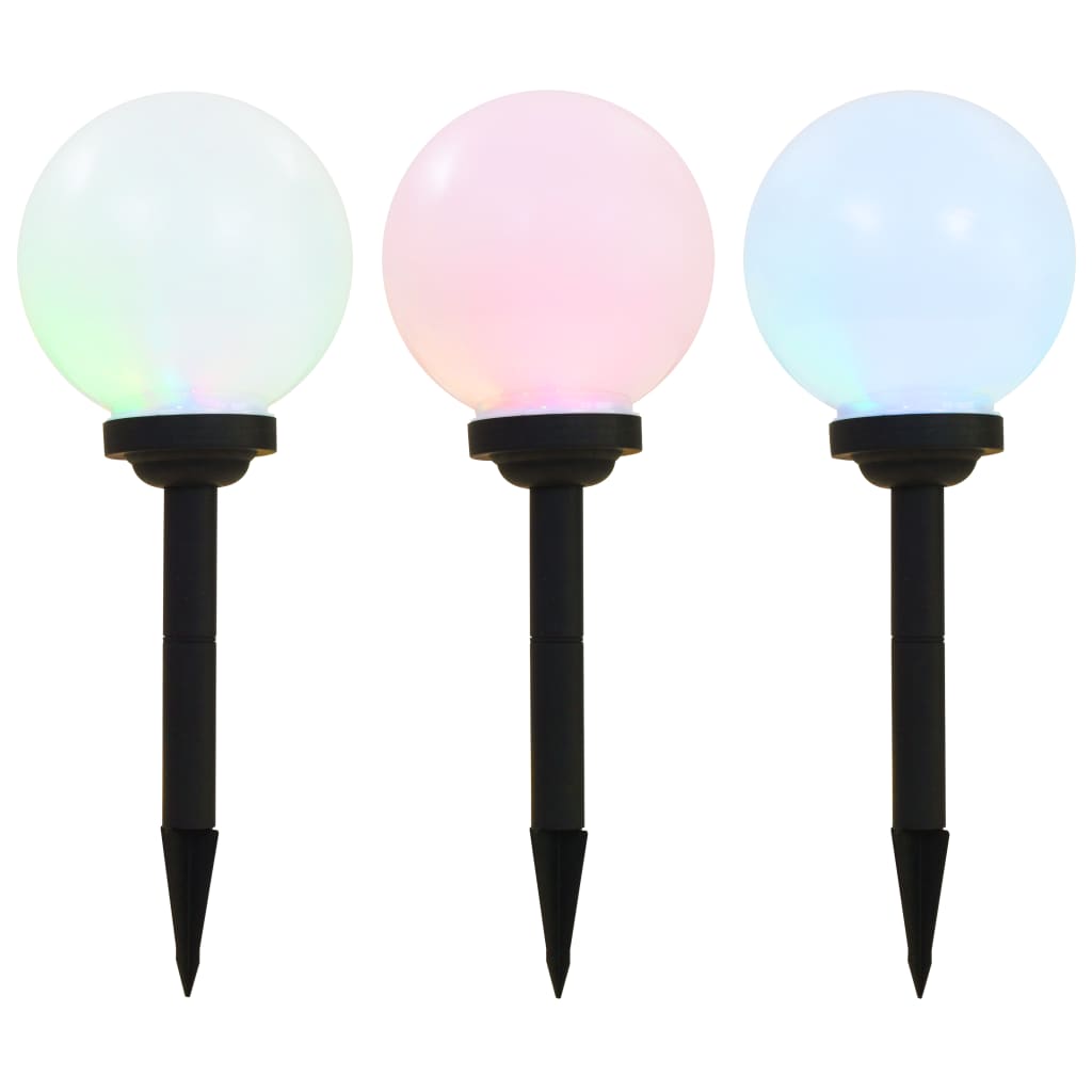 vidaXL Solar Lamp | Set of 3 | White | Polypropylene | Small | Solar 1