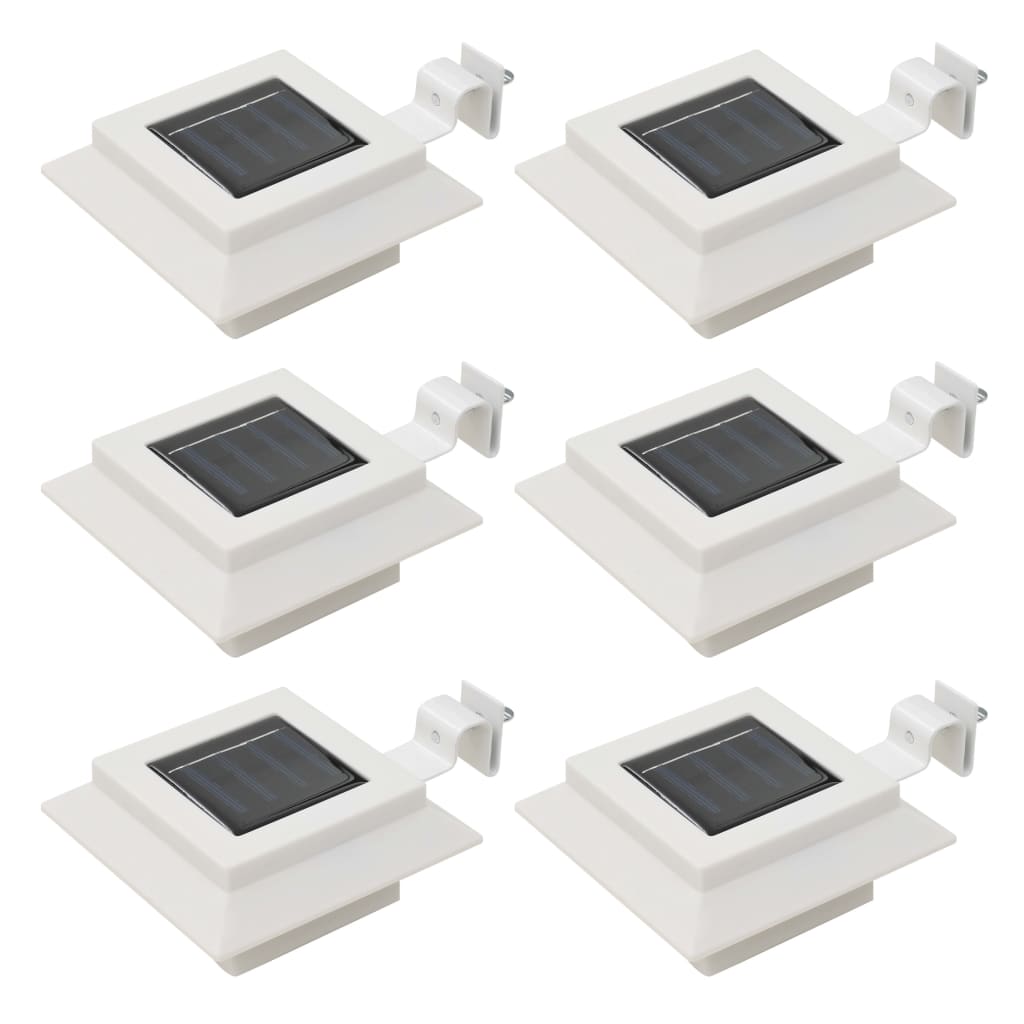vidaXL Solar Lamp | Set of 6 | White | Plastic and metal | Small | Solar 1
