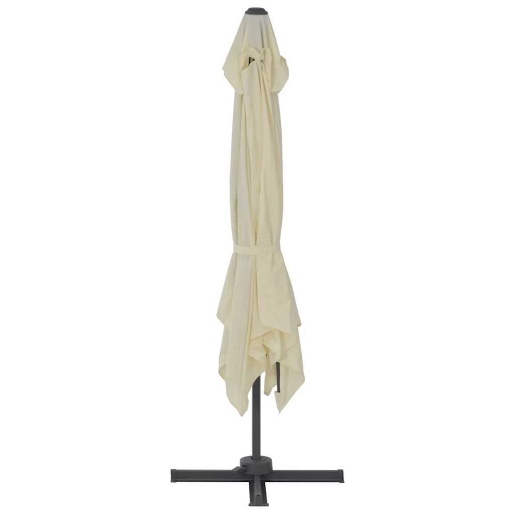 vidaXL Cantilever Garden Parasol with Aluminium Pole 300x300 cm Sand 5