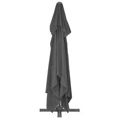vidaXL Cantilever Garden Parasol with Aluminium Pole 400x300 cm Anthracite 5